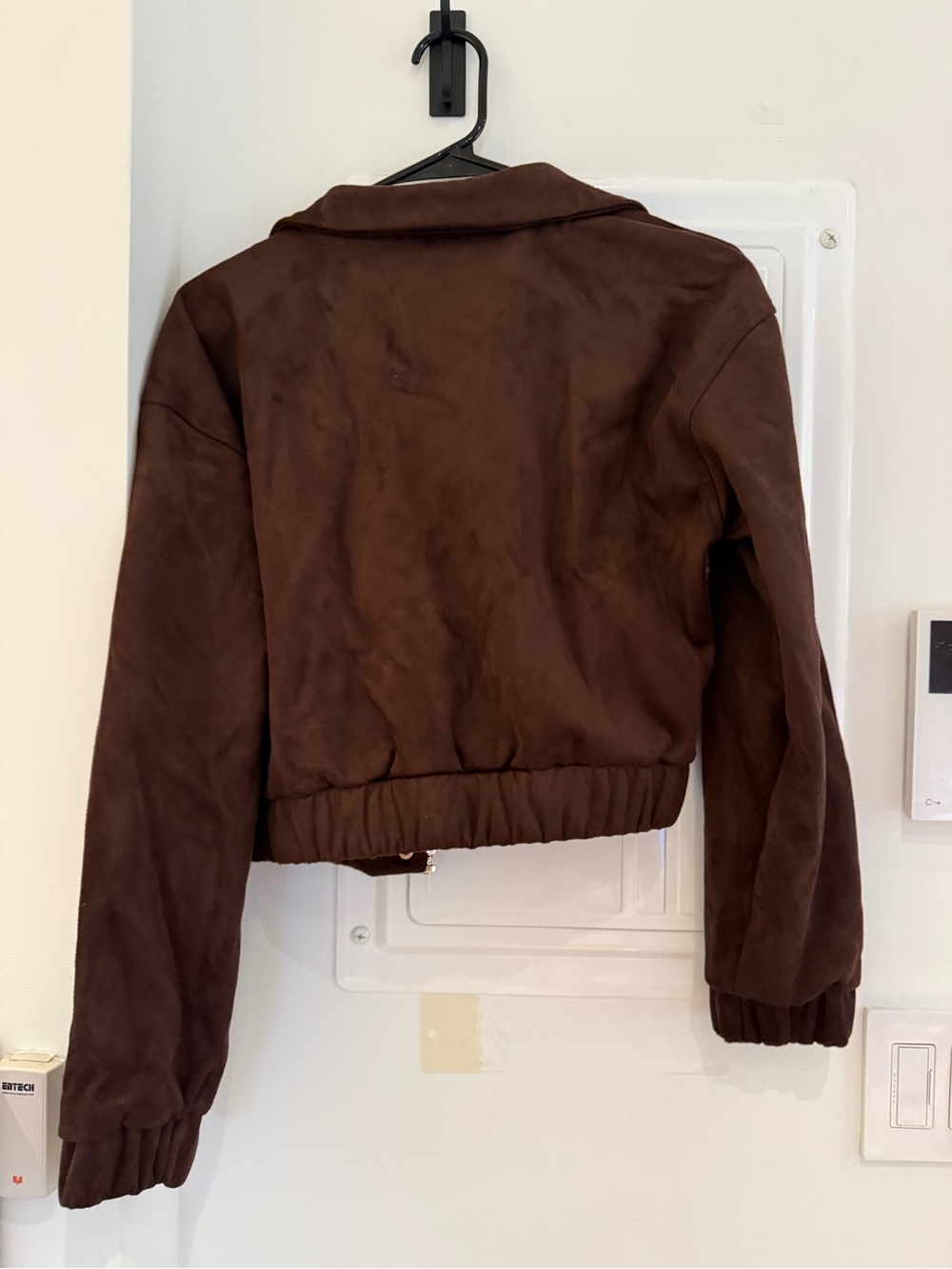 House of Harlow 1960 Brown Suede Bomber Jacket - Picture 2 of 3